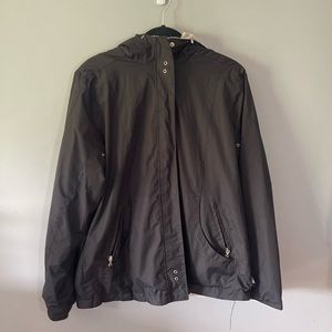 Black Rain Jacket w/ Fuzzy Inside